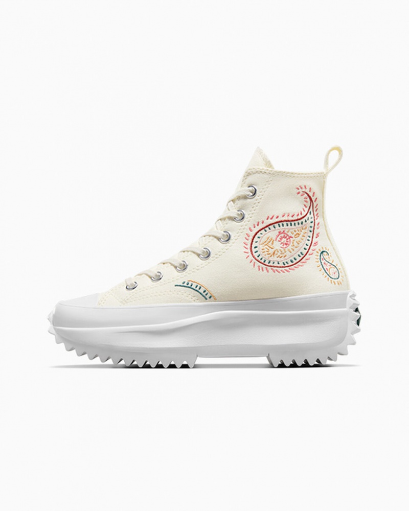 Converse Run Star Hike Plateforme Crafted Rouge Blanche  | MHK-4153103