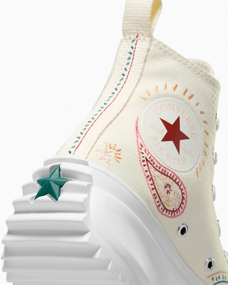 Converse Run Star Hike Plateforme Crafted Rouge Blanche  | CNG-7056673