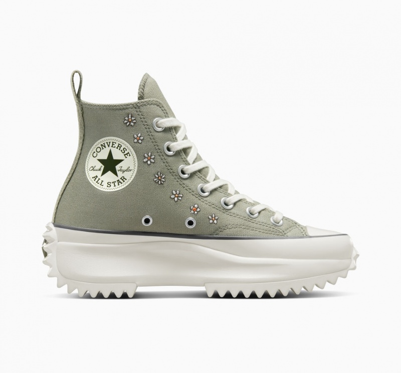 Converse Run Star Hike Plateforme Embroidery Noir  | GQY-9603123