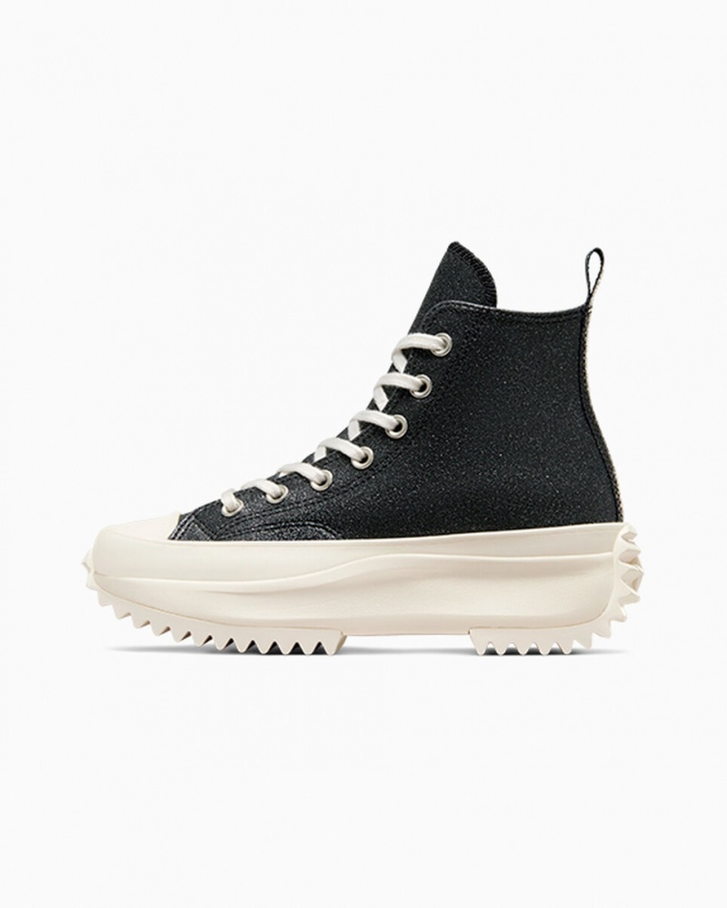 Converse Run Star Hike Plateforme Glitter Noir  | YBD-4663055