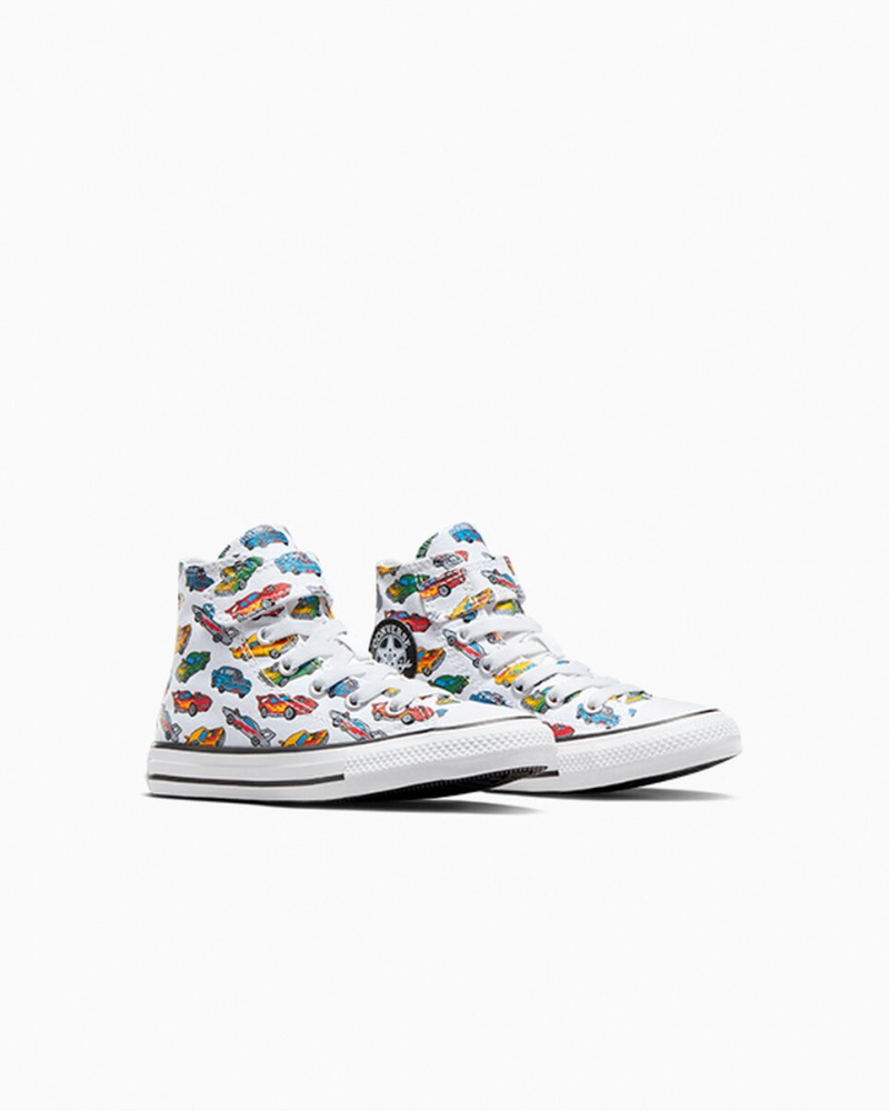 Converse Chuck Taylor All Star Easy-On Cars Blanche Jaune Rouge  | LYO-2637016