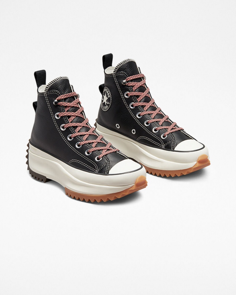 Converse Run Star Hike Plateforme Cuir Noir  | TSP-6434523