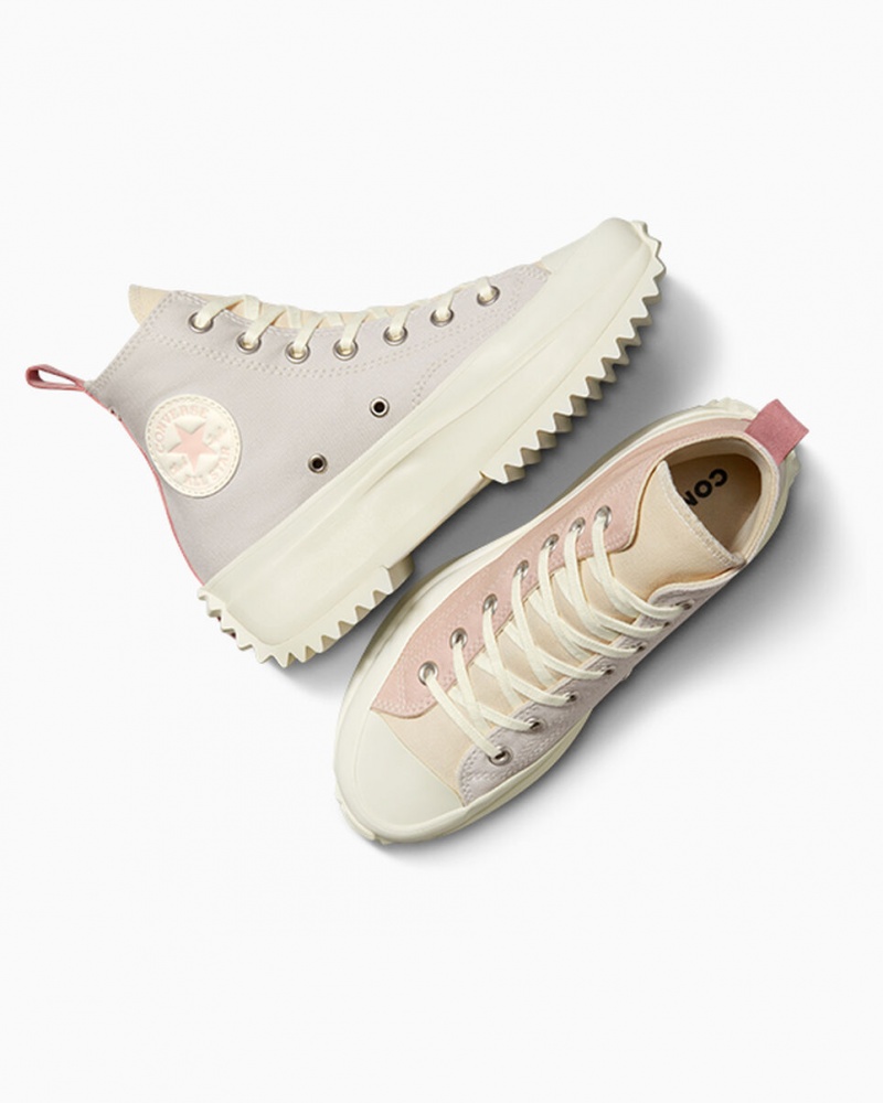 Converse Run Star Hike Plateforme Tri-Color Rose  | YWD-6862273