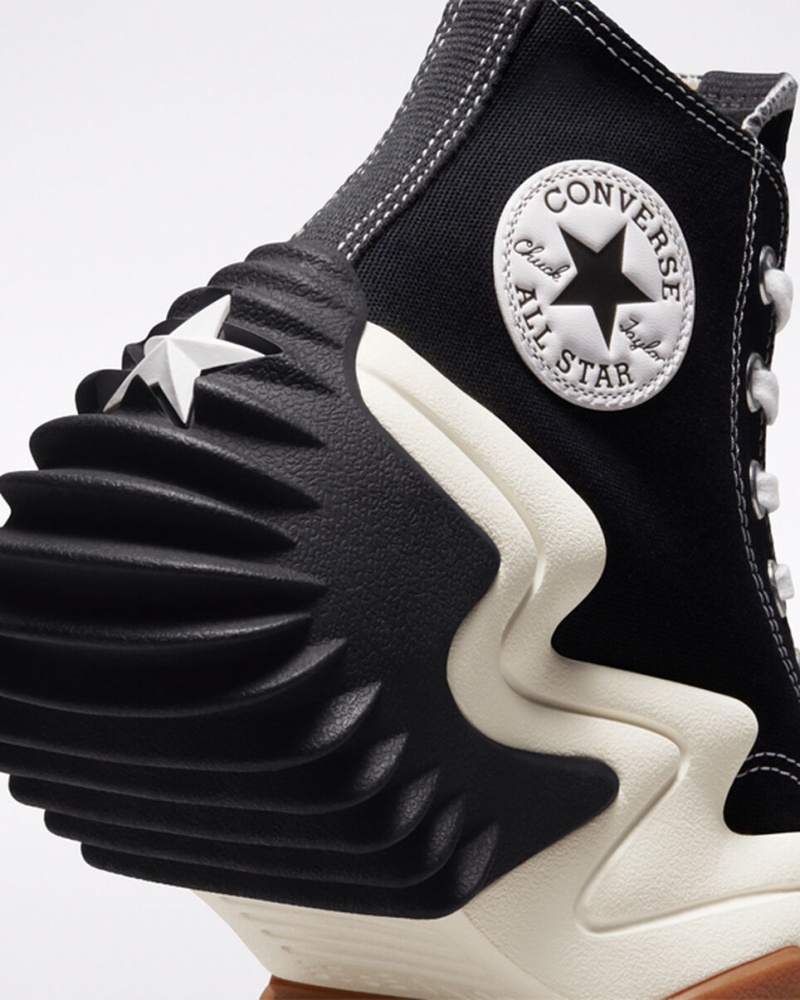 Converse Run Star Motion CX Plateforme Noir Blanche  | DTU-0773877