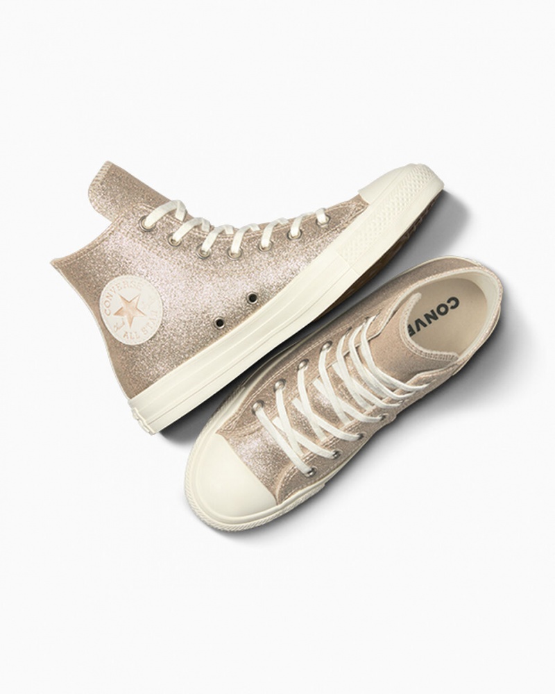 Converse Chuck Taylor All Star Glitter Doré Clair  | TZK-6574794