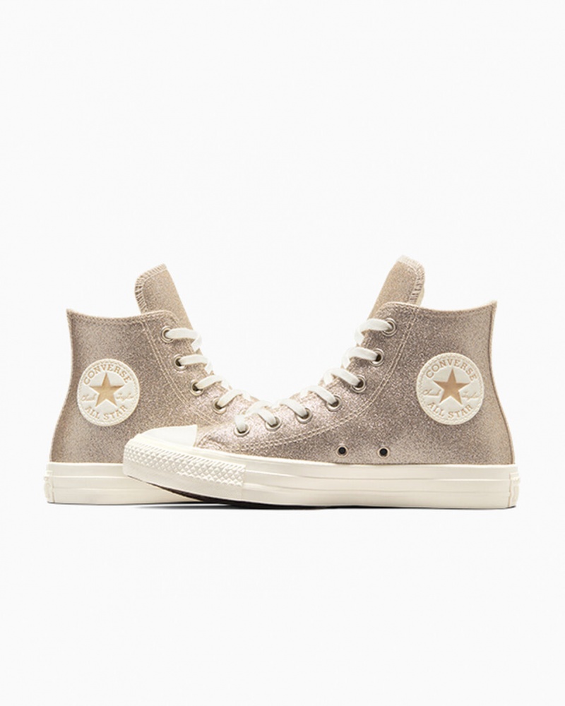 Converse Chuck Taylor All Star Glitter Doré Clair  | TZK-6574794