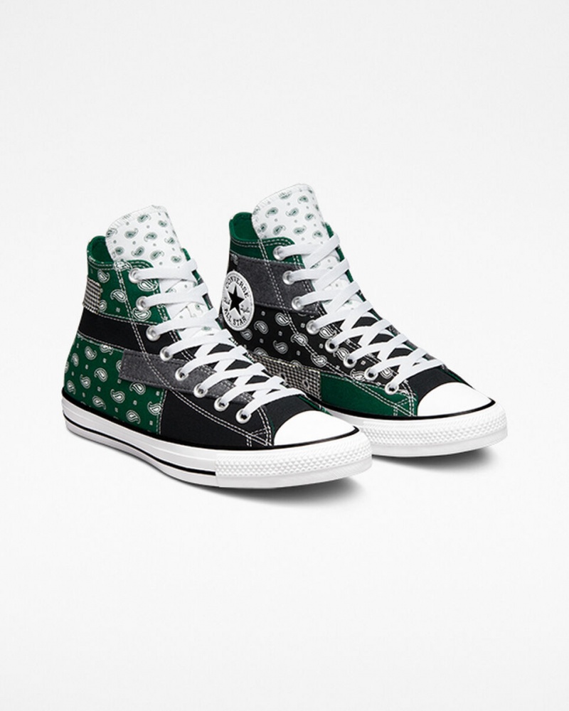 Converse Chuck Taylor All Star Hacked Patterns Noir Blanche  | LOX-8775787