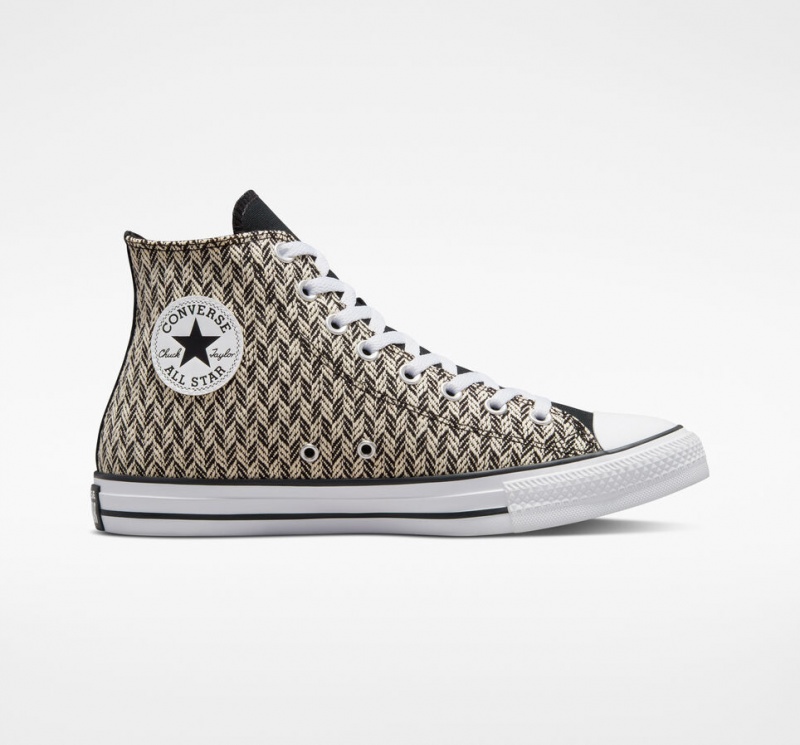 Converse Chuck Taylor All Star Herringbone Noir Blanche  | TFA-1615248