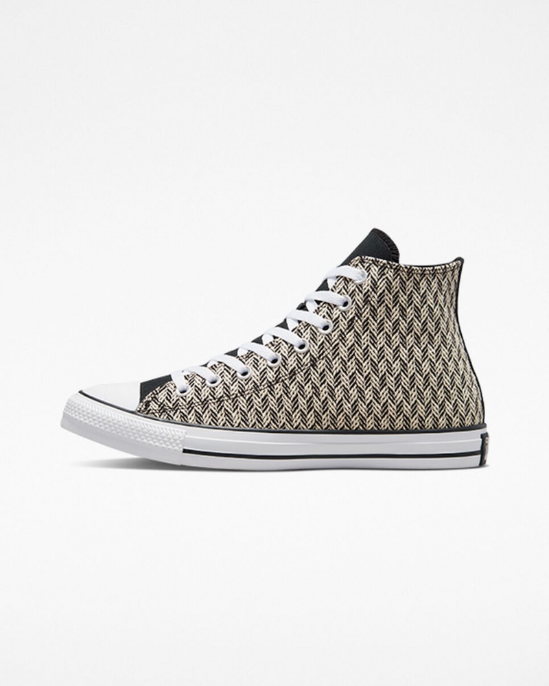 Converse Chuck Taylor All Star Herringbone Noir Blanche  | TFA-1615248