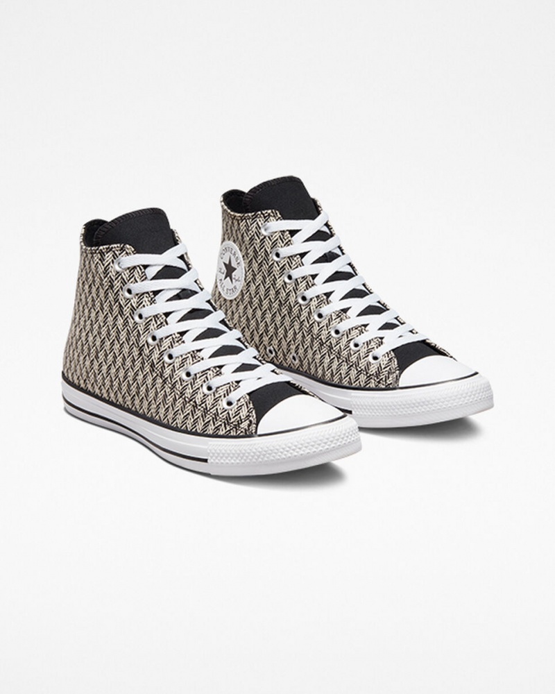 Converse Chuck Taylor All Star Herringbone Noir Blanche  | TFA-1615248