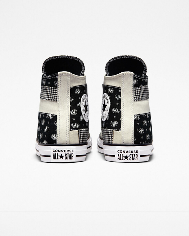 Converse Chuck Taylor All Star Hacked Patterns Noir Blanche  | QGB-8456445