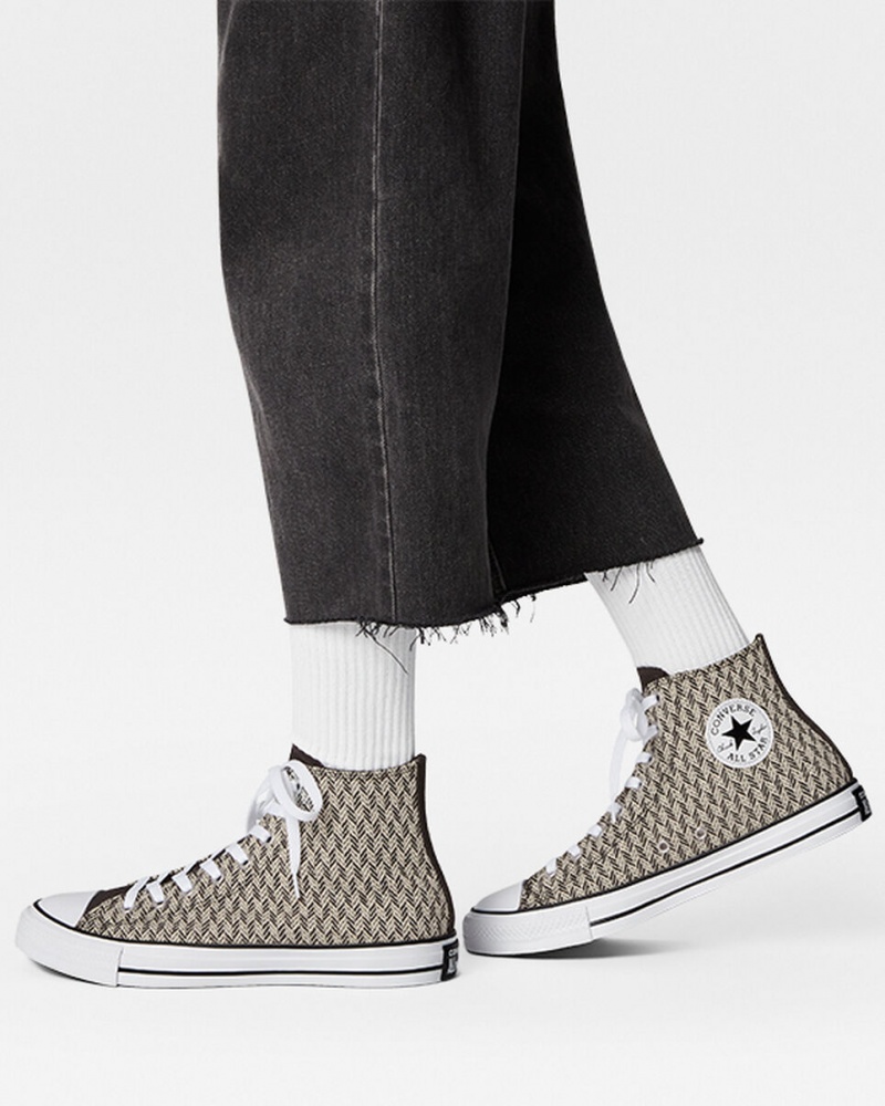 Converse Chuck Taylor All Star Herringbone Noir Blanche  | TFA-1615248