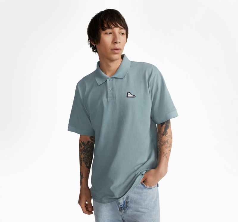 Converse Shoe Patch Polo Shirt Grise  | ZEE-2016932