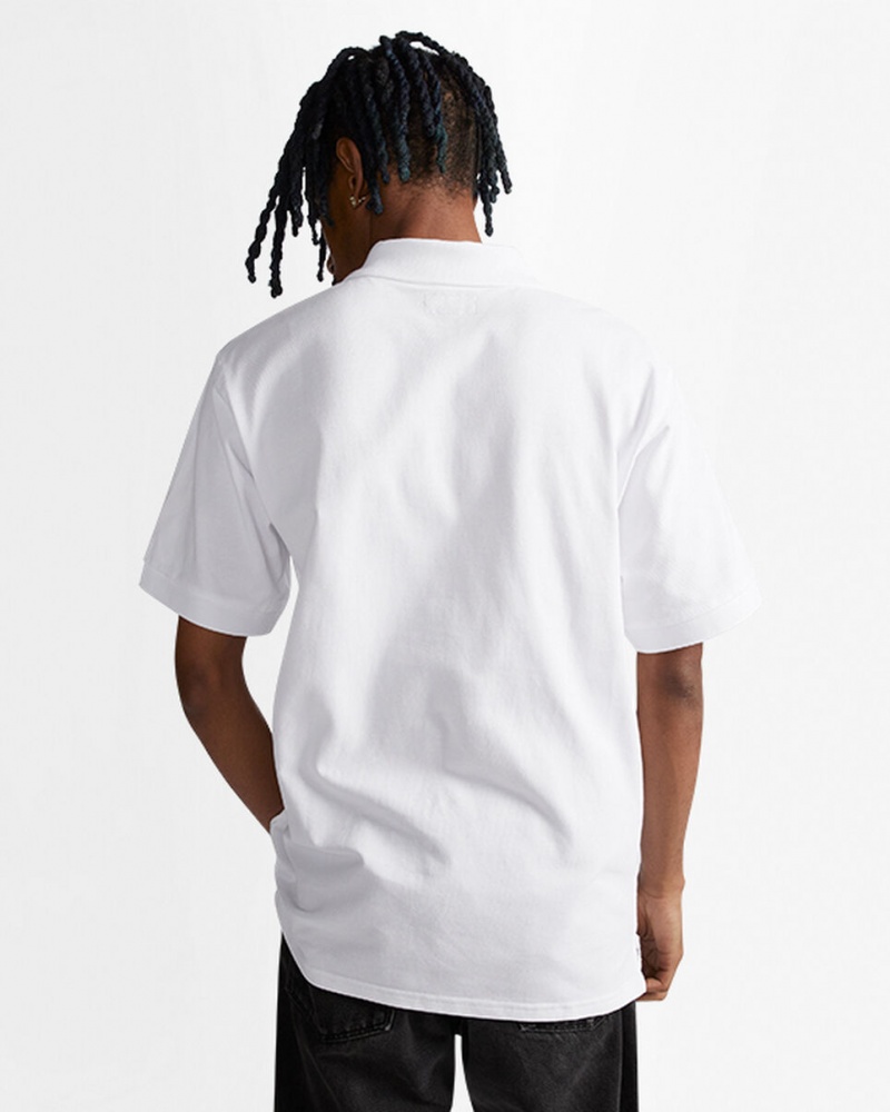 Converse Shoe Patch Polo Shirt Blanche  | GND-1643055