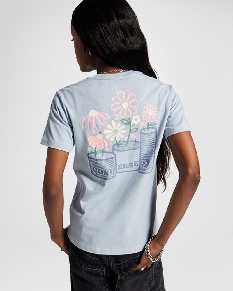 Converse Spring Blooms T-Shirt Grise  | GDV-6494485