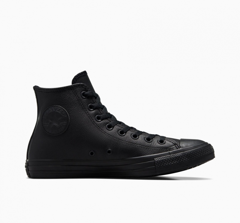 Converse Chuck Taylor All Star Cuir Noir  | HUR-6092502