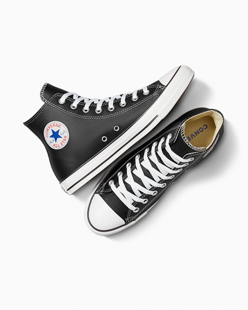 Converse Chuck Taylor All Star Cuir Noir  | MGG-0695481