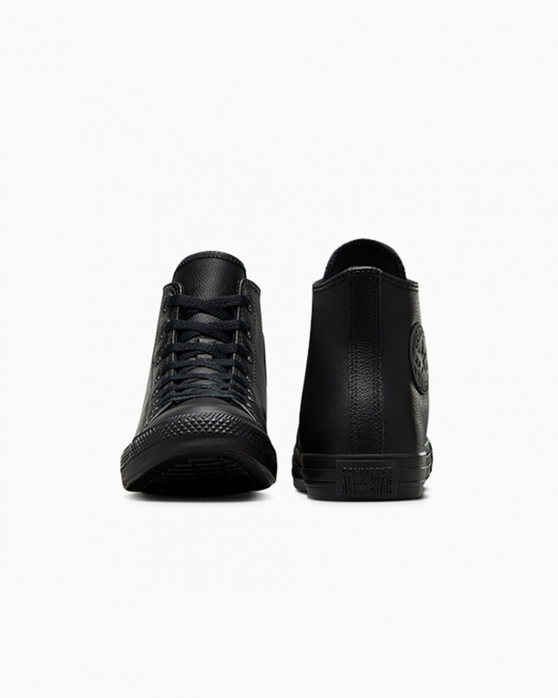 Converse Chuck Taylor All Star Cuir Noir  | HUR-6092502