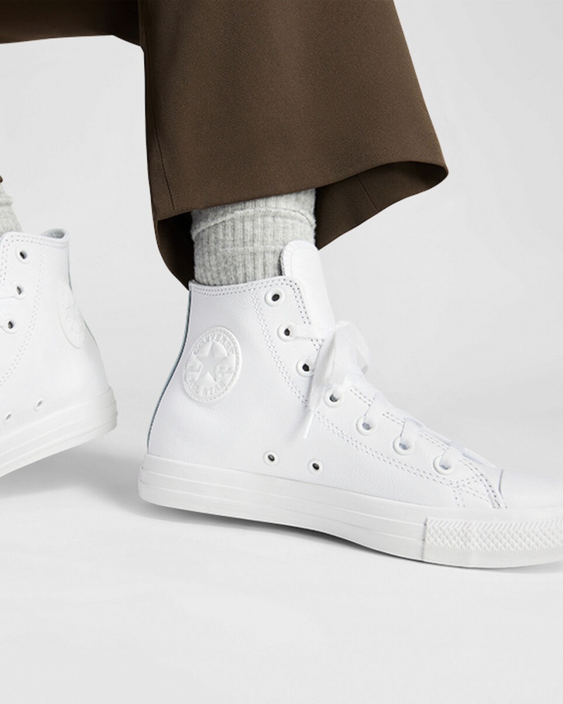 Converse Chuck Taylor All Star Cuir Blanche  | DSX-4141786