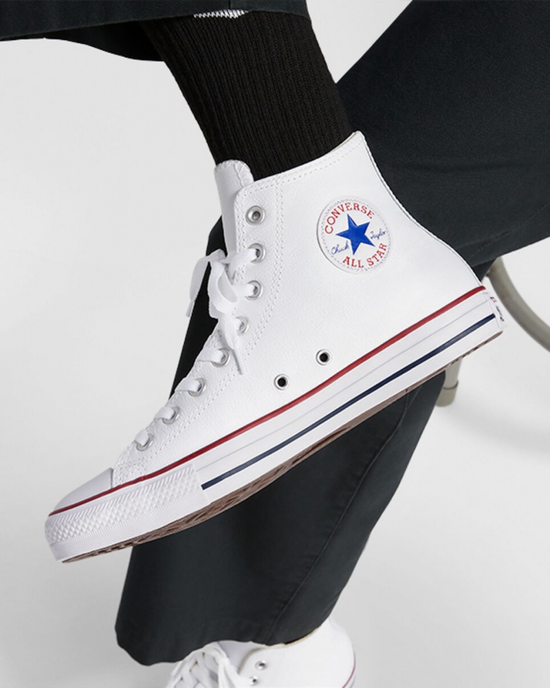 Converse Chuck Taylor All Star Cuir Blanche  | AAV-6800704