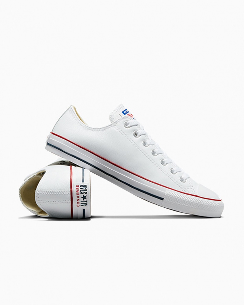 Converse Chuck Taylor All Star Cuir Blanche  | DPN-2648656