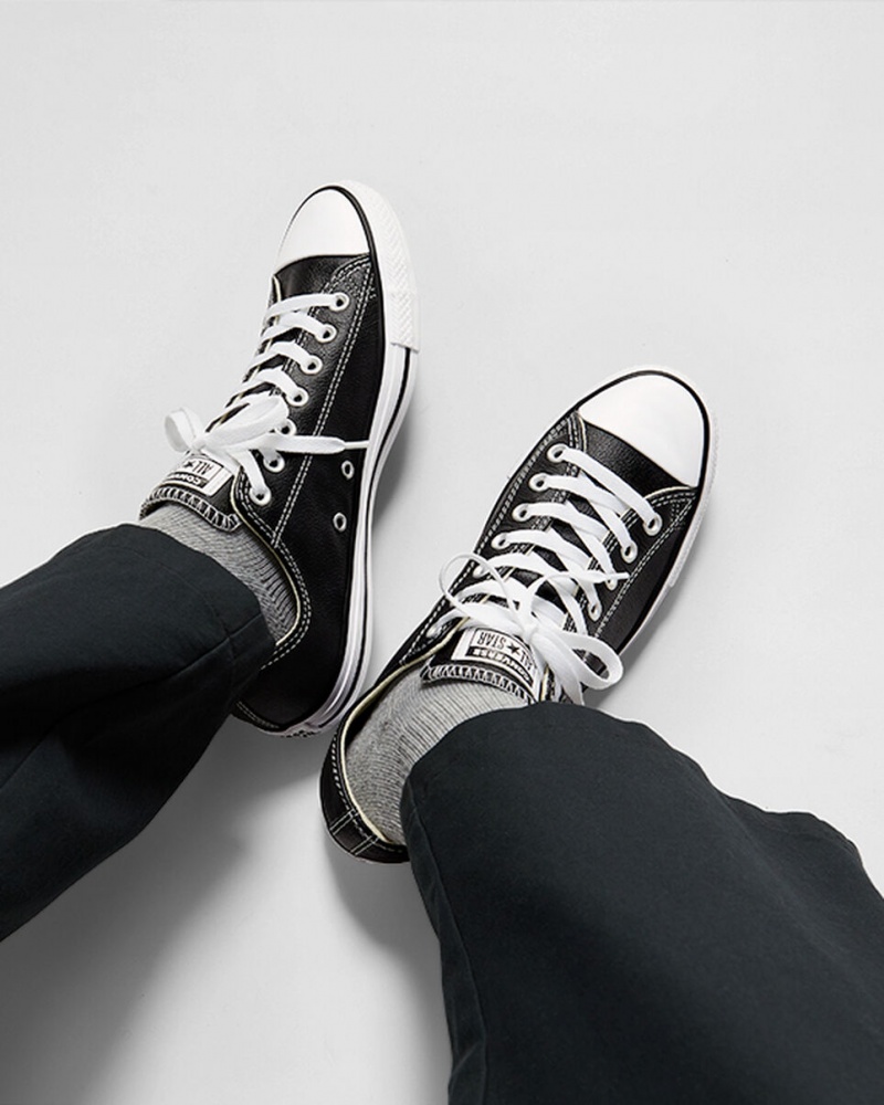 Converse Chuck Taylor All Star Cuir Noir  | CDR-5524674