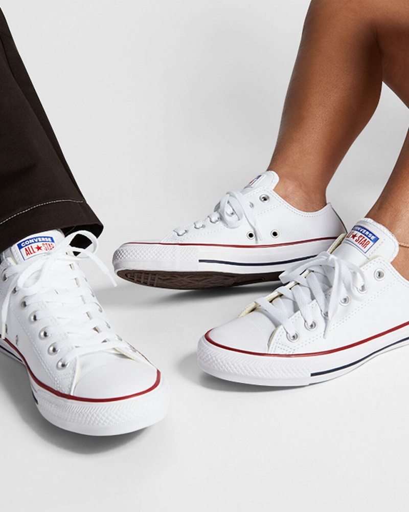 Converse Chuck Taylor All Star Cuir Blanche  | DPN-2648656