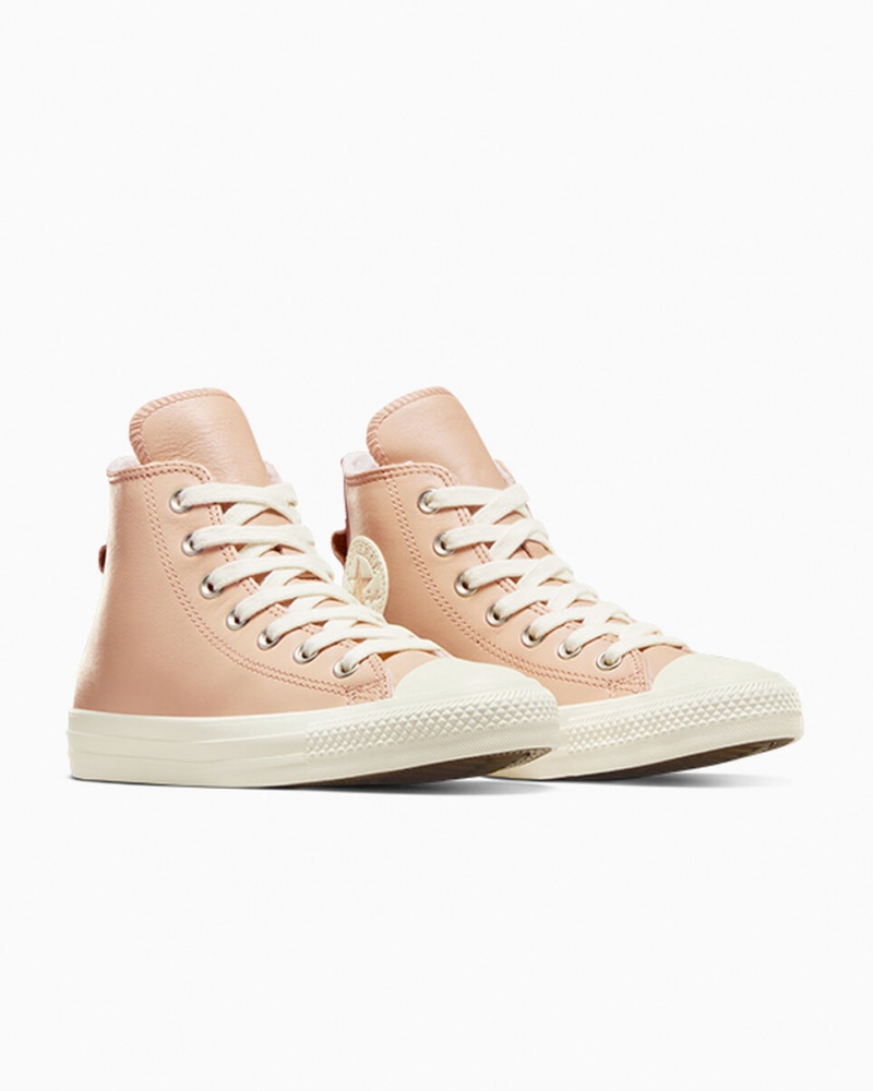 Converse Chuck Taylor All Star Cuir Faux Fur Lining Epic Dune / Egret / Egret  | BPW-5750600