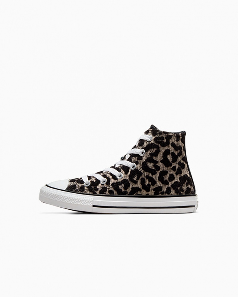 Converse Chuck Taylor All Star Leopard Noir Noir Blanche  | OBH-9552063