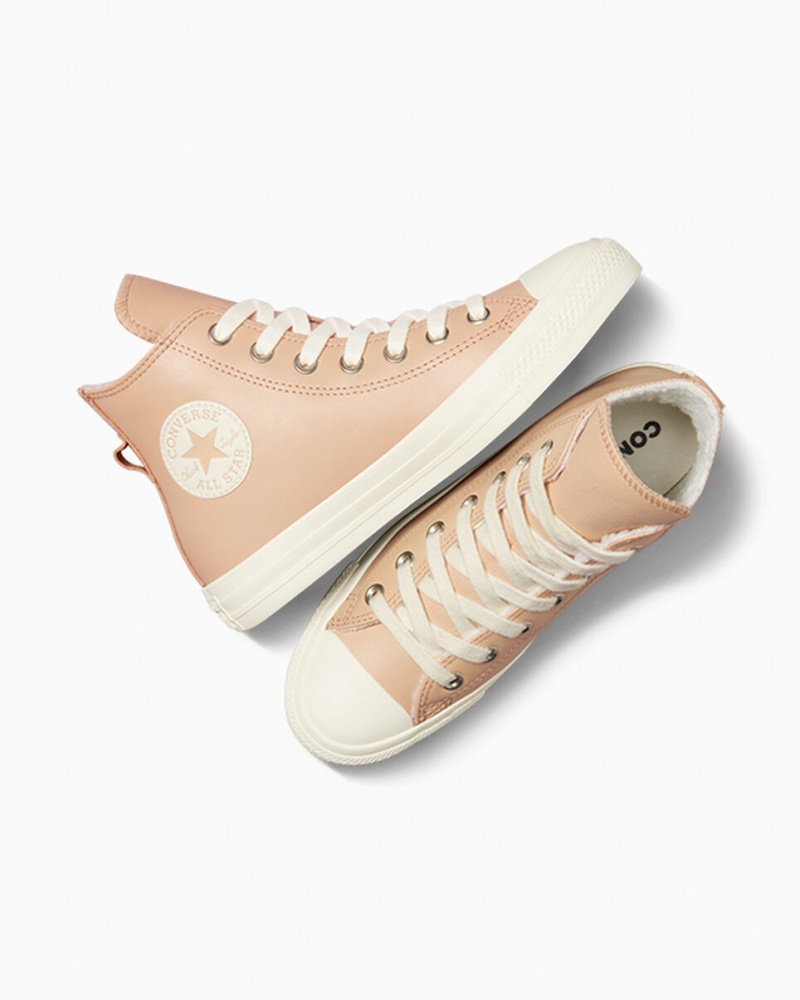 Converse Chuck Taylor All Star Cuir Faux Fur Lining Epic Dune / Egret / Egret  | BPW-5750600