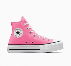 Converse Chuck Taylor All Star Lift Plateforme Rose Blanche Noir  | TBT-4267580