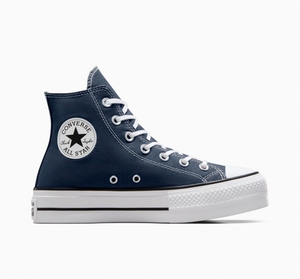 Converse Chuck Taylor All Star Lift Plateforme Bleu Marine Blanche Noir  | SRH-1399313