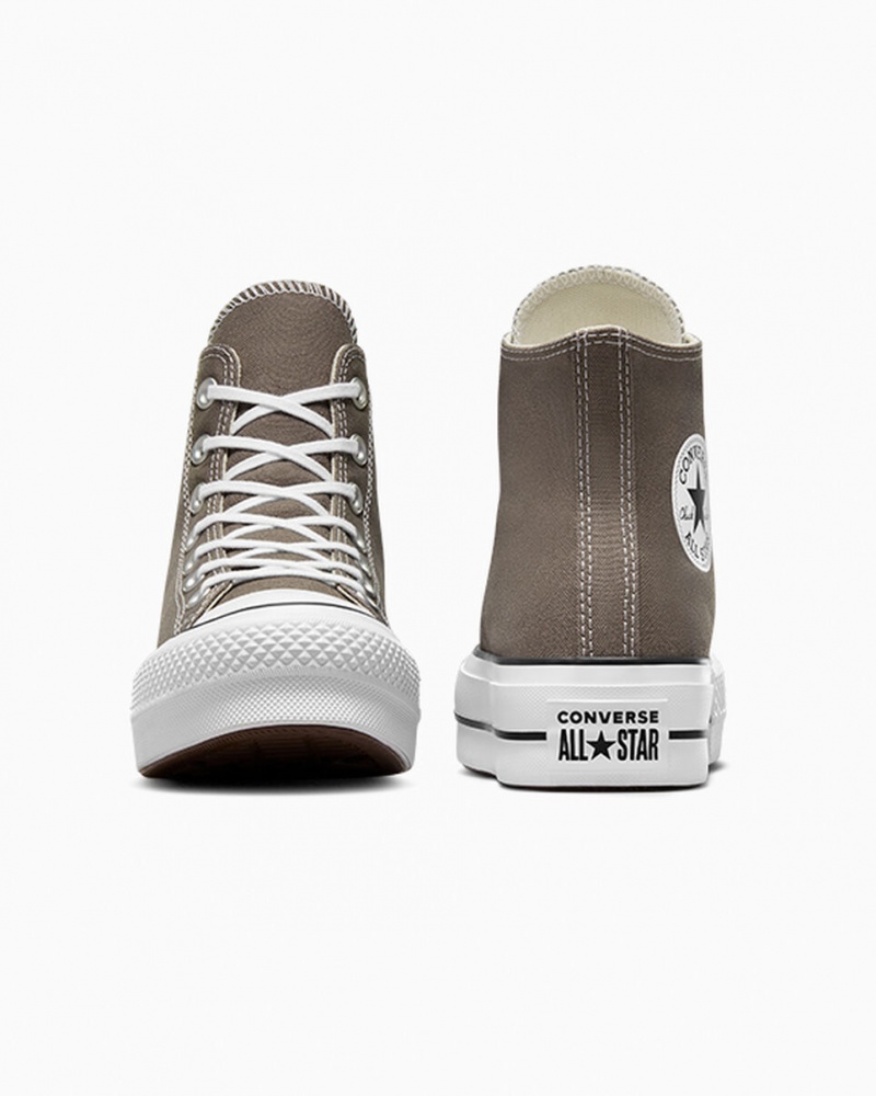 Converse Chuck Taylor All Star Lift Plateforme Blanche Noir  | QRG-1752123