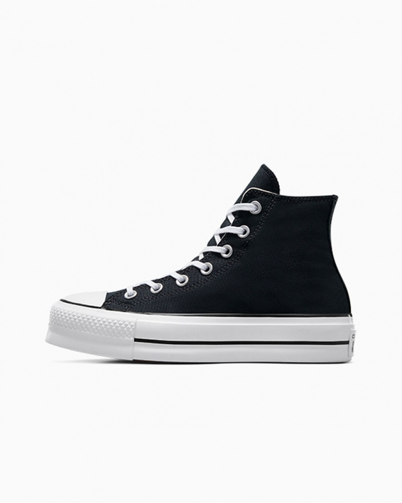 Converse Chuck Taylor All Star Lift Plateforme Noir Blanche Blanche  | PCC-4554653