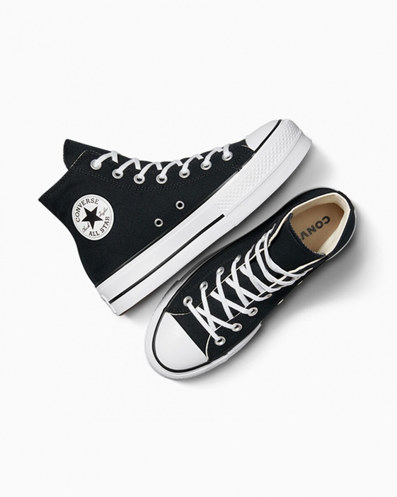 Converse Chuck Taylor All Star Lift Plateforme Noir Blanche Blanche  | PCC-4554653