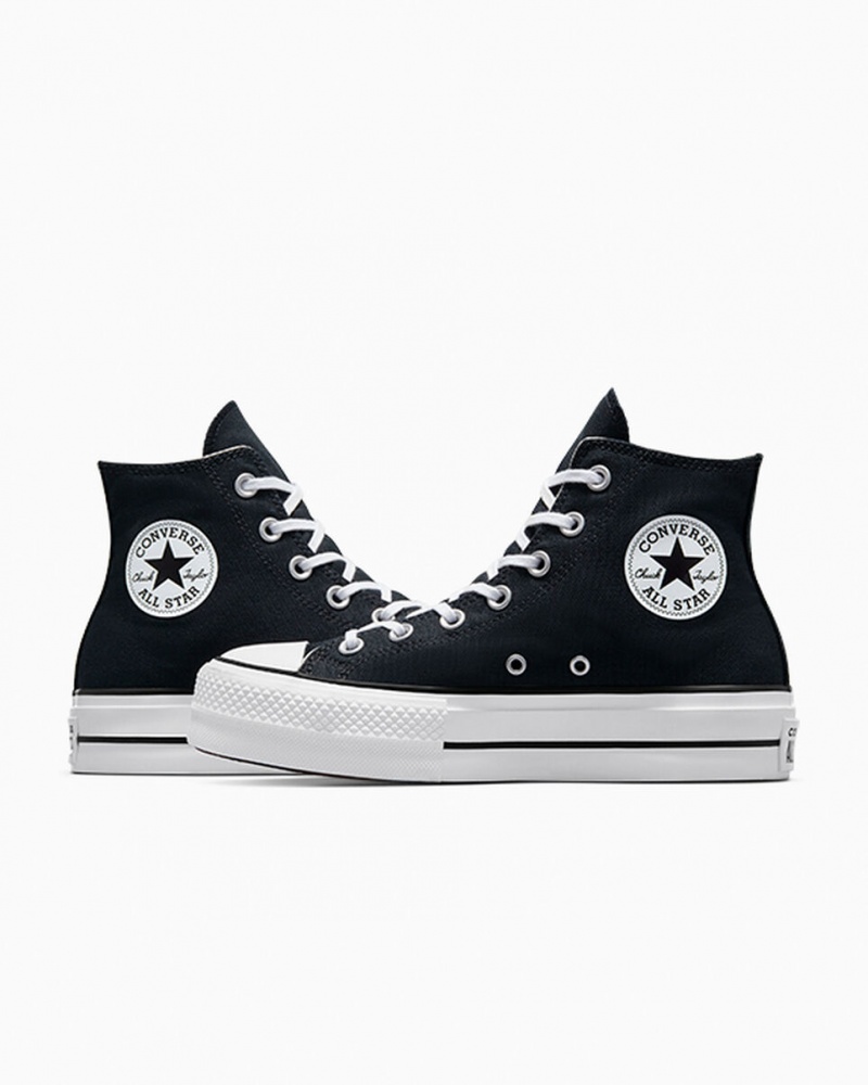 Converse Chuck Taylor All Star Lift Plateforme Noir Blanche Blanche  | PCC-4554653