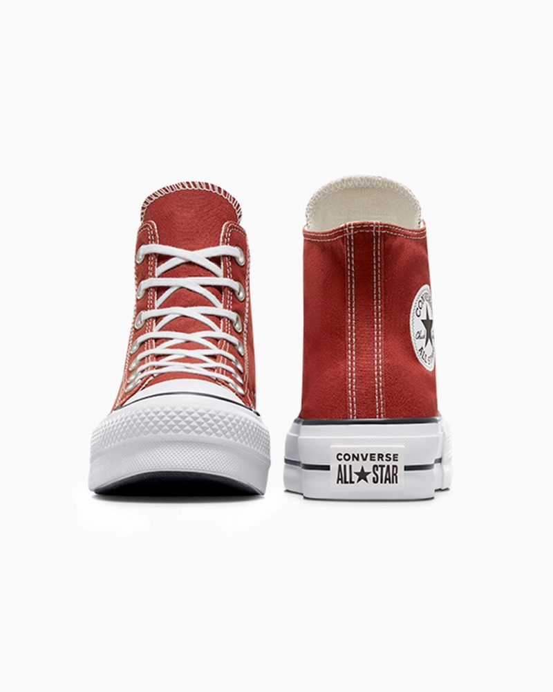 Converse Chuck Taylor All Star Lift Plateforme Rouge Blanche Noir  | TSQ-1704639