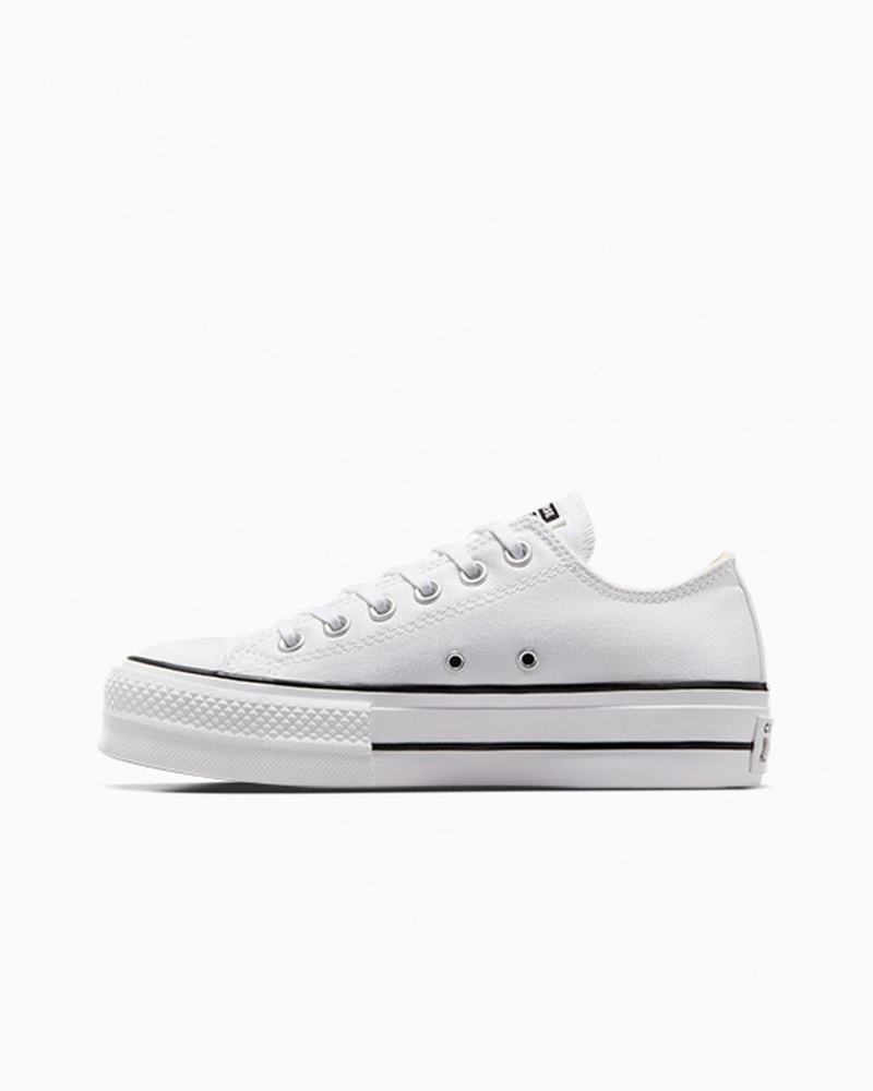 Converse Chuck Taylor All Star Lift Plateforme Blanche Noir Blanche  | NSN-0788951