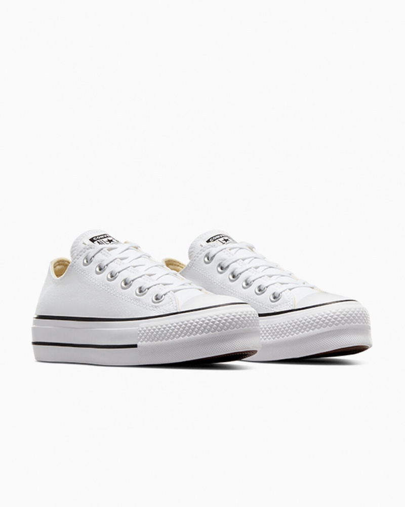 Converse Chuck Taylor All Star Lift Plateforme Blanche Noir Blanche  | NSN-0788951