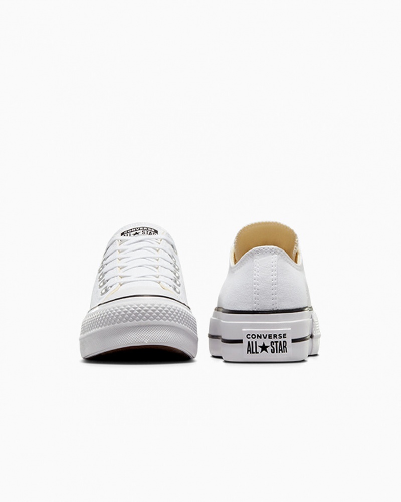 Converse Chuck Taylor All Star Lift Plateforme Blanche Noir Blanche  | NSN-0788951