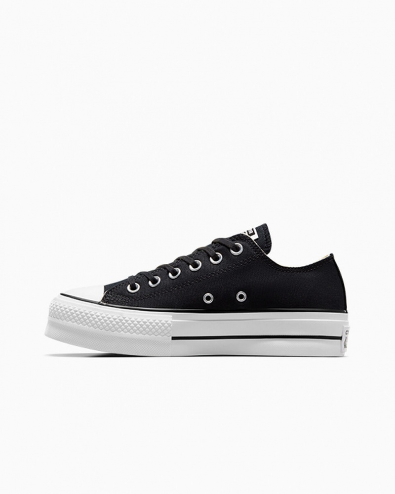 Converse Chuck Taylor All Star Lift Plateforme Noir Blanche Blanche  | TEM-4144860