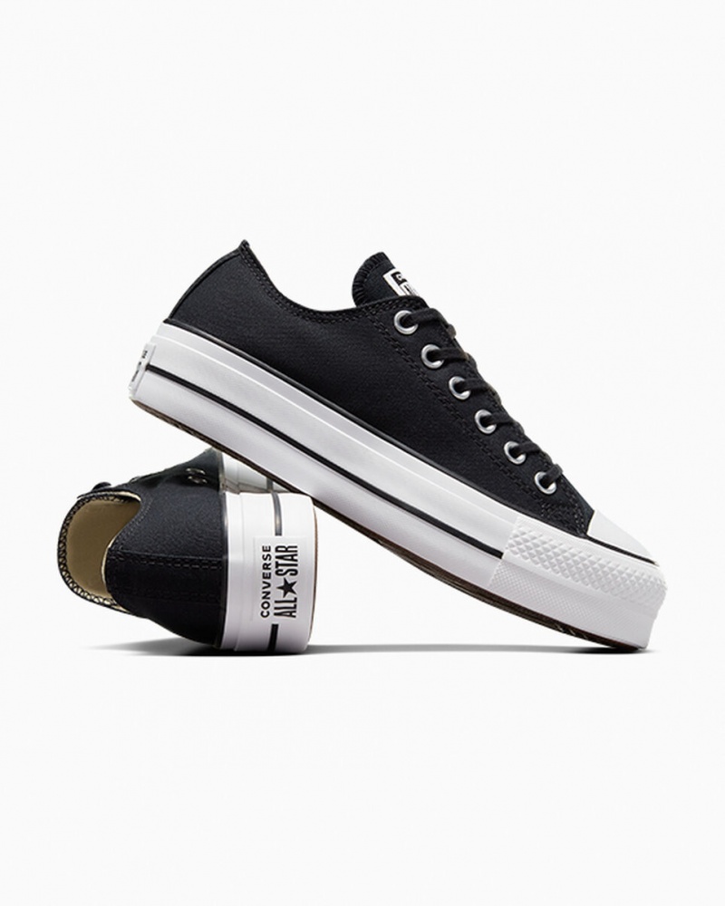 Converse Chuck Taylor All Star Lift Plateforme Noir Blanche Blanche  | TEM-4144860