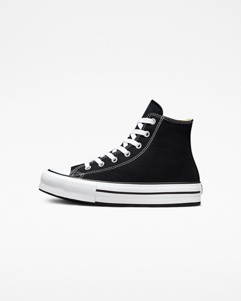 Converse Chuck Taylor All Star Lift Plateforme Noir Blanche Noir  | IHO-3915000