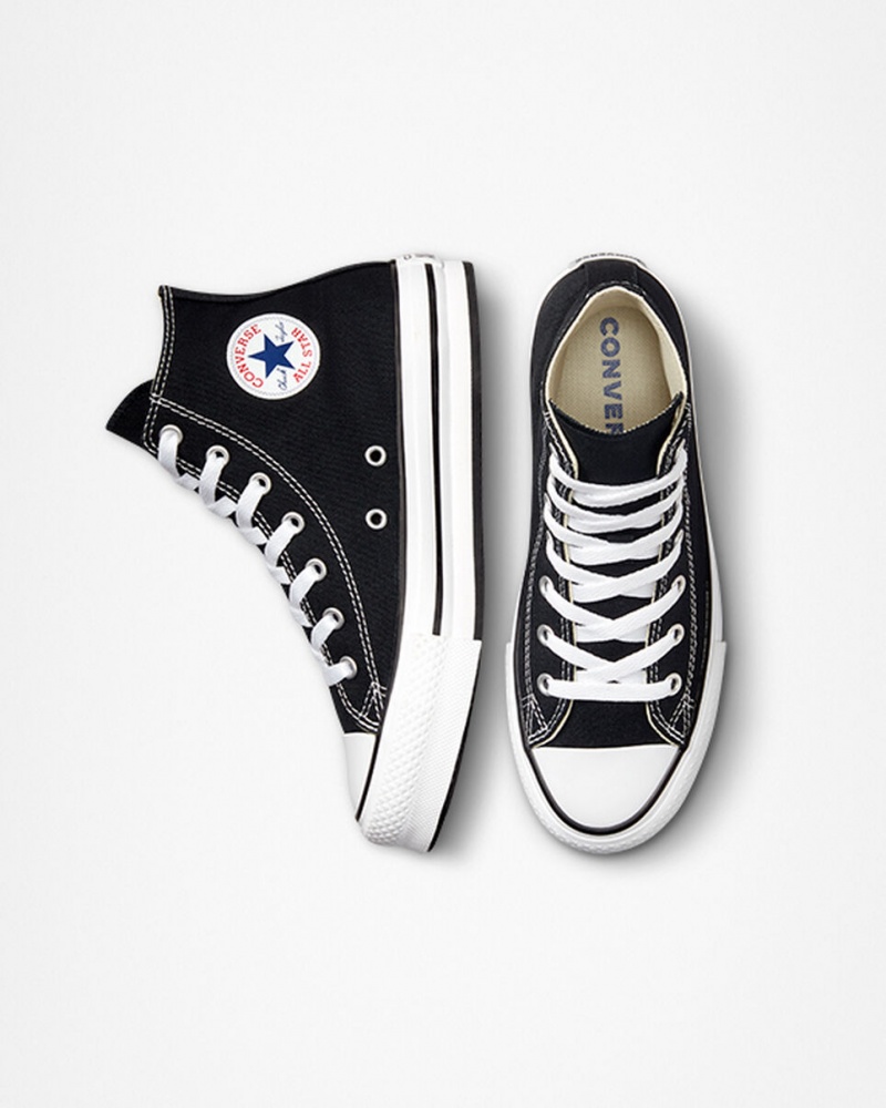 Converse Chuck Taylor All Star Lift Plateforme Noir Blanche Noir  | IHO-3915000