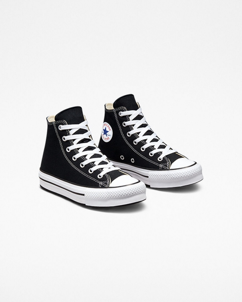 Converse Chuck Taylor All Star Lift Plateforme Noir Blanche Noir  | IHO-3915000