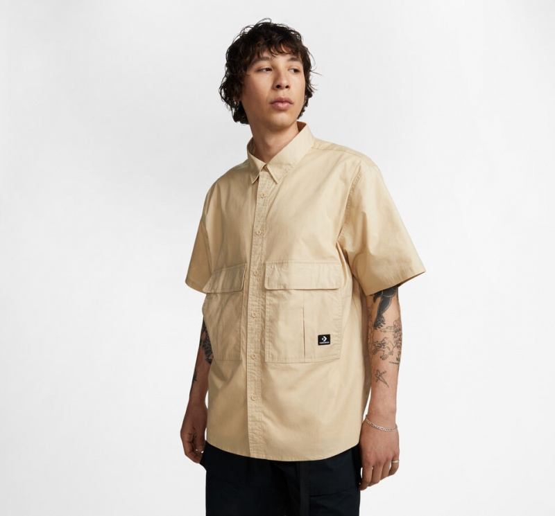 Converse Woven Cargo Shirt Oatmilk  | NRV-5915539