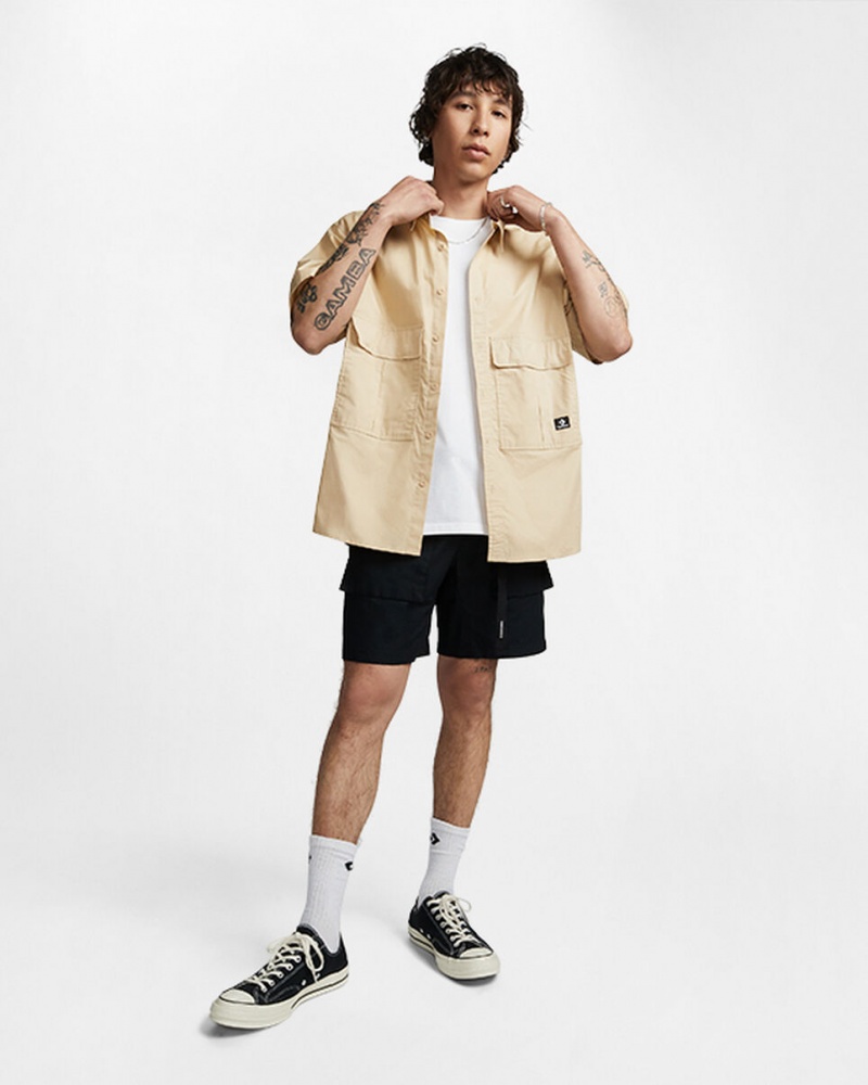 Converse Woven Cargo Shirt Oatmilk  | NRV-5915539