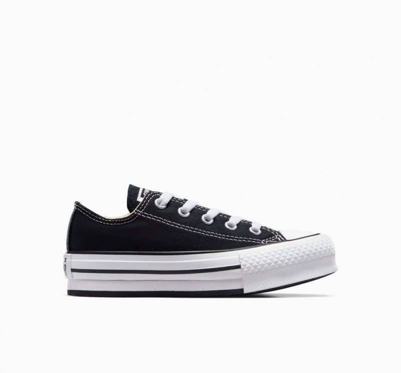 Converse Chuck Taylor All Star Lift Plateforme Noir Blanche Noir  | CIL-1597211