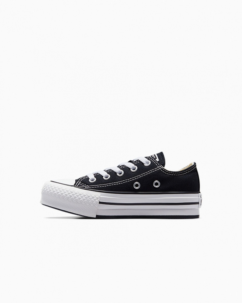 Converse Chuck Taylor All Star Lift Plateforme Noir Blanche Noir  | CIL-1597211