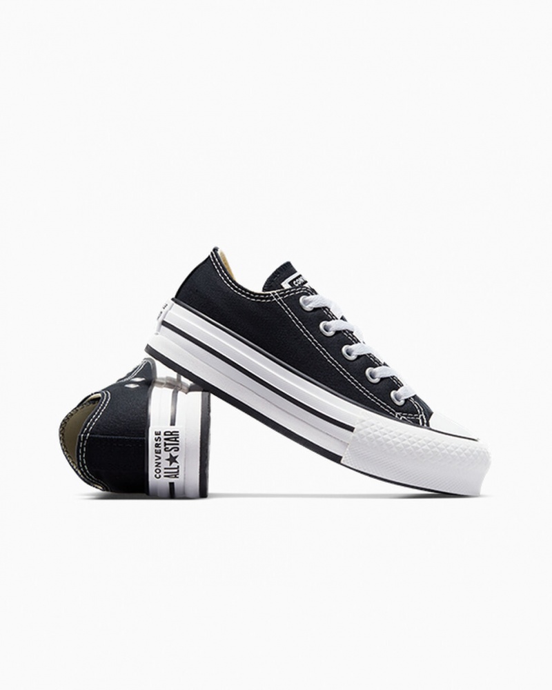 Converse Chuck Taylor All Star Lift Plateforme Noir Blanche Noir  | CIL-1597211